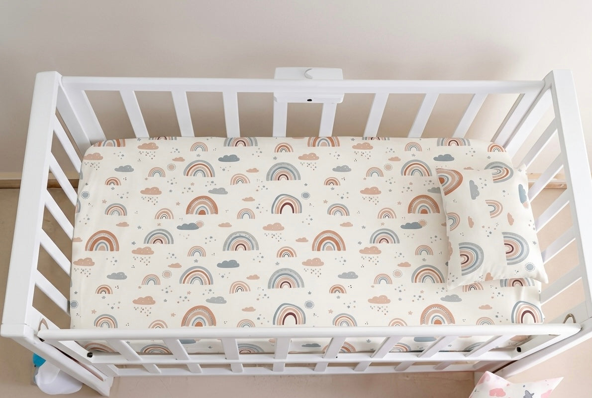 208 - Crib sheets - ملايه سرير البيبي