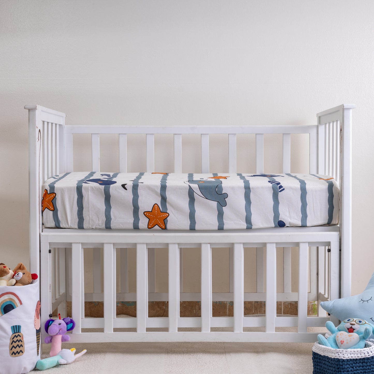 208 - Crib sheets - ملايه سرير البيبي