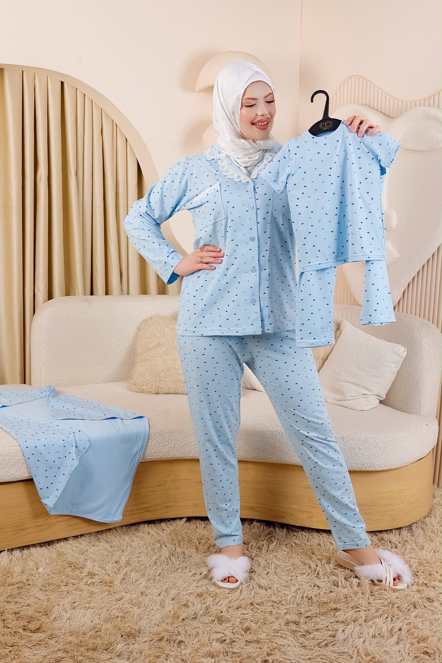 Summer - 2-Piece hearts Pajama S1007