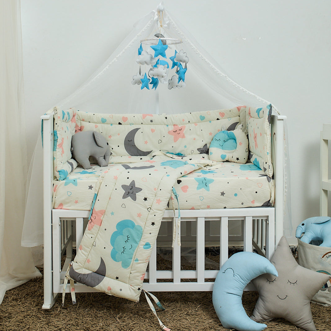 mosquito Net -  ناموسيه سرير البيبي كامله العمود مع الناموسيه