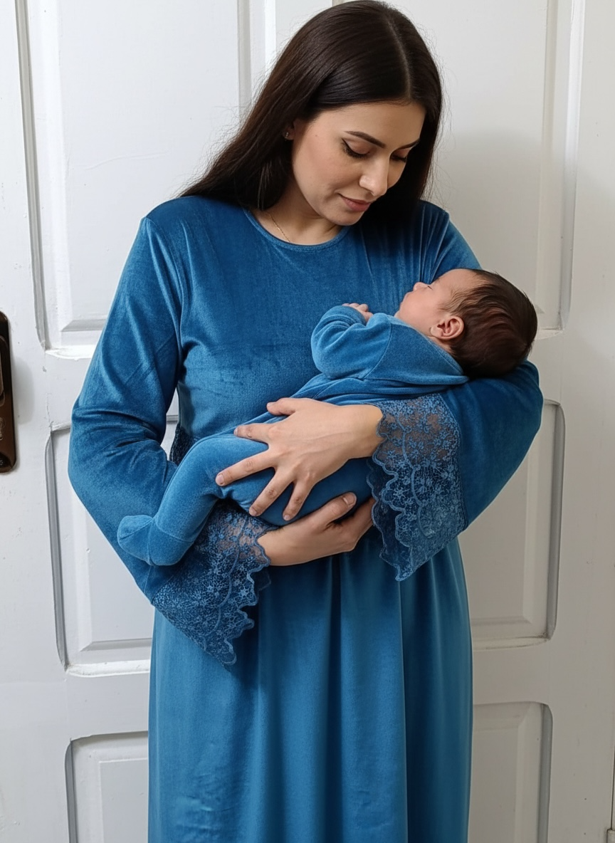 299-302 - Winter- Baby Shower Mom Dress