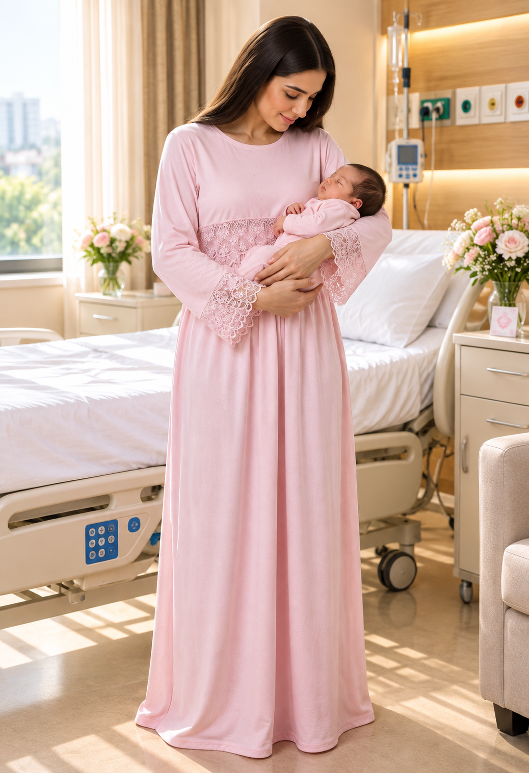 299-302 - Winter- Baby Shower Mom Dress