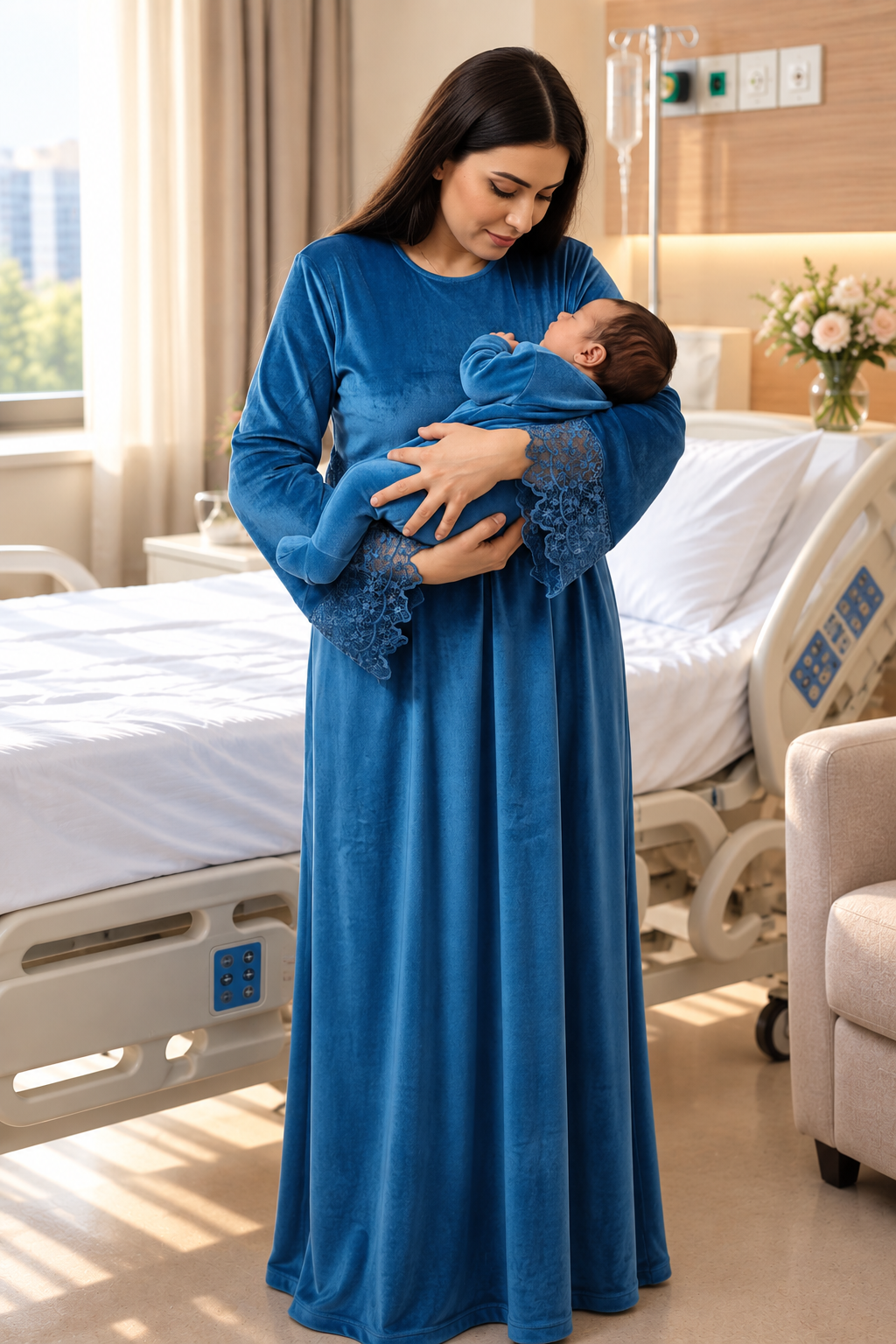 299-302 - Winter- Baby Shower Mom Dress